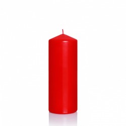 BARTEK CANDLES Svíčka klasik válec 80x200 mm - Červená