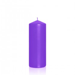 BARTEK CANDLES Svíčka klasik válec 80x200 mm - Fialová světlá