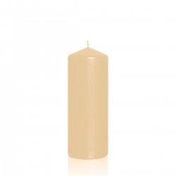 BARTEK CANDLES Svíčka klasik válec 80x200 mm - Ocrová