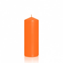 BARTEK CANDLES Svíčka klasik válec 80x200 mm - Oranžová