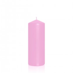 BARTEK CANDLES Svíčka klasik válec 80x200 mm - Růžová světlá