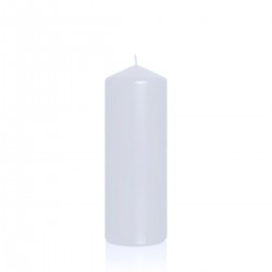 BARTEK CANDLES Svíčka klasik válec 80x250 mm - Bílá