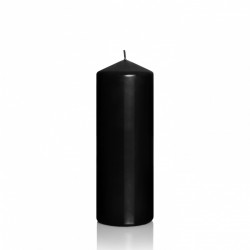 BARTEK CANDLES Svíčka klasik válec 80x250 mm - Černá