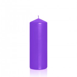 BARTEK CANDLES Svíčka klasik válec 80x250 mm - Fialová