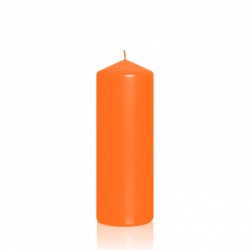 BARTEK CANDLES Svíčka klasik válec 80x250 mm - Oranžová