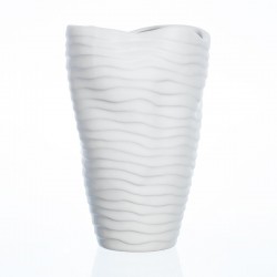 Váza ORGANIC bílá 23 x 14 cm SandraRich
