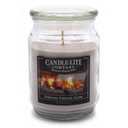 CANDLE-LITE Svíčka dekorativní ve skleněné dóze - Evening Fireside Glow  510g