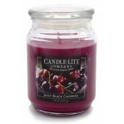 CANDLE-LITE Svíčka dekorativní ve skleněné dóze - Juicy Black Cherries  510g