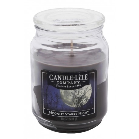 CANDLE-LITE Svíčka dekorativní ve skleněné dóze - Moonlit Starry Night  510g